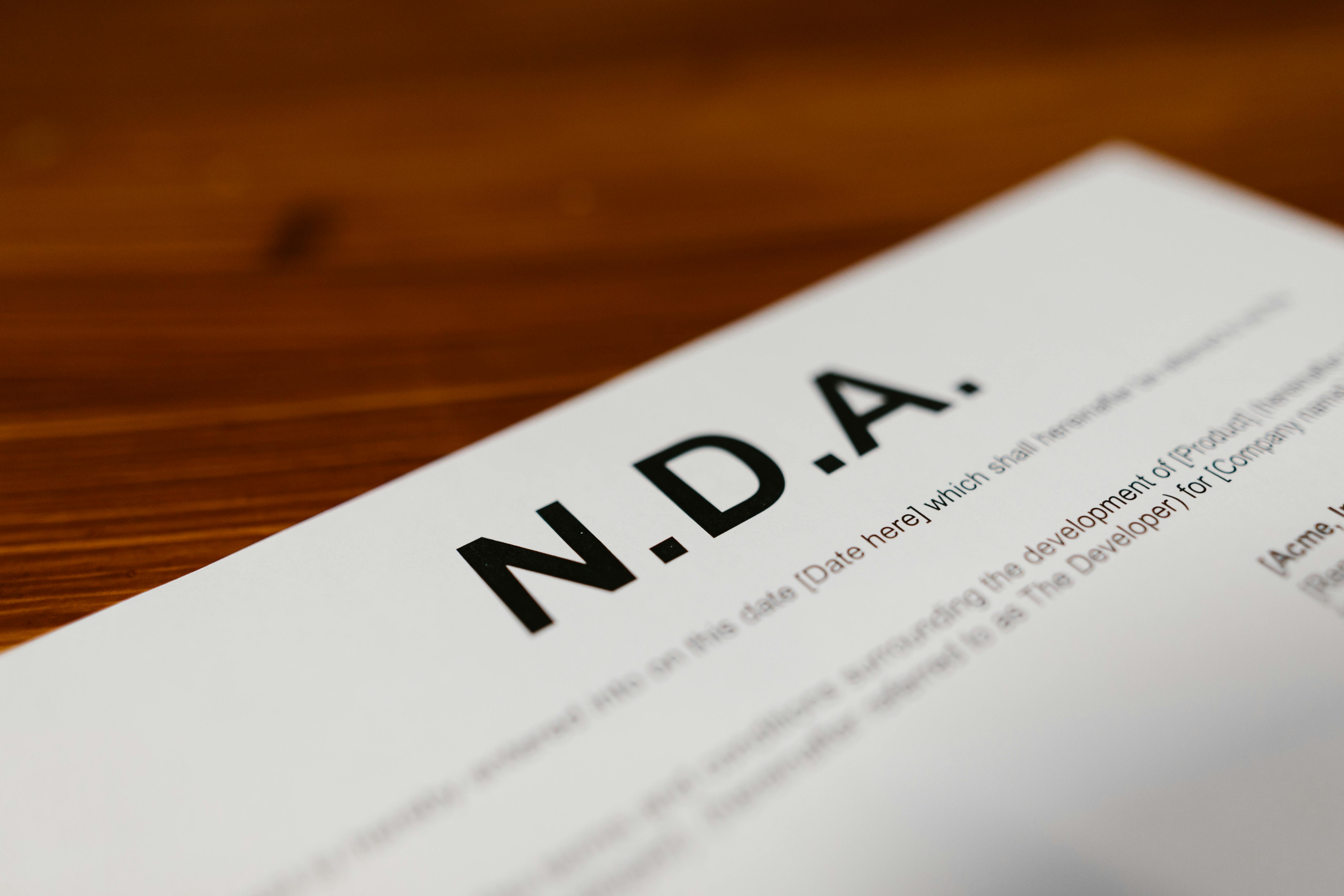 NDA Compliance